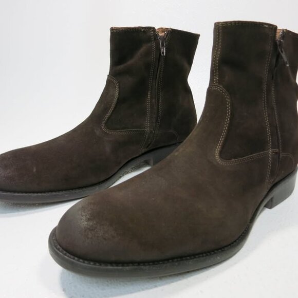 Johnston & Murphy Suede Leather Dual Zipper Boots Men\'s Footwear Shoes Sz 12 main image 6